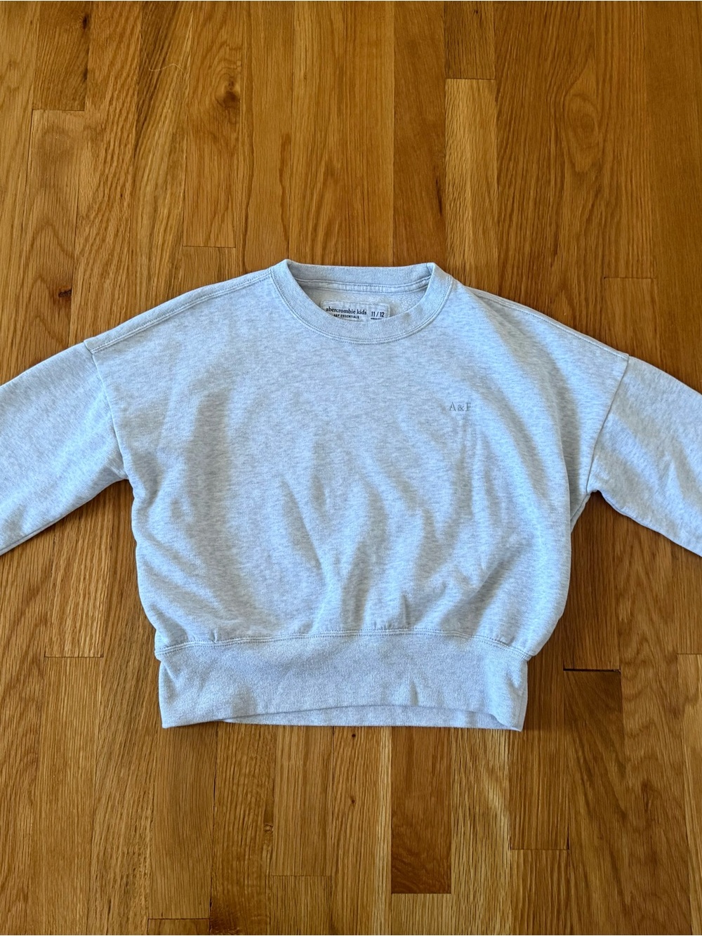Abercrombie & Fitch Kids Light Gray Crewneck Sweatshirt